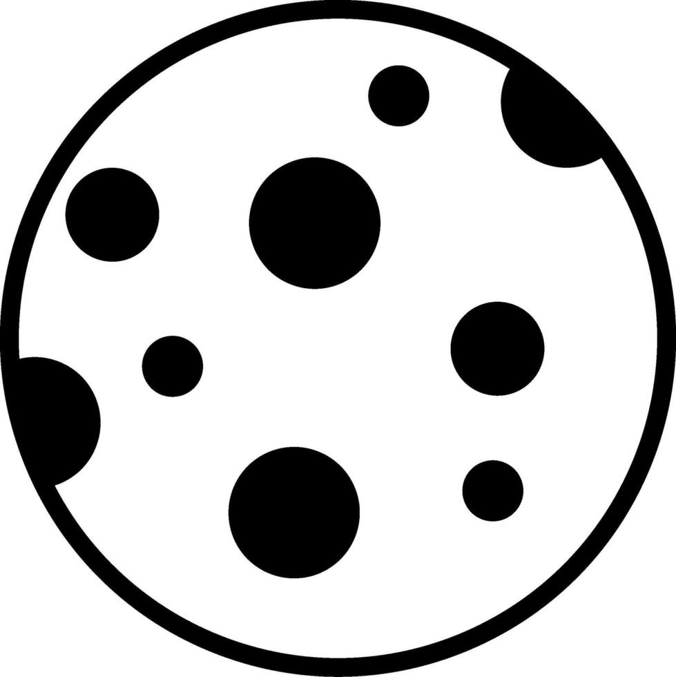 Moon Glyph Icon vector