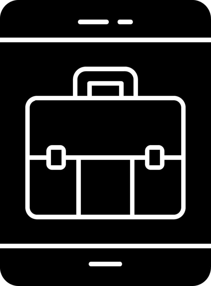 Online Business Glyph Icon vector