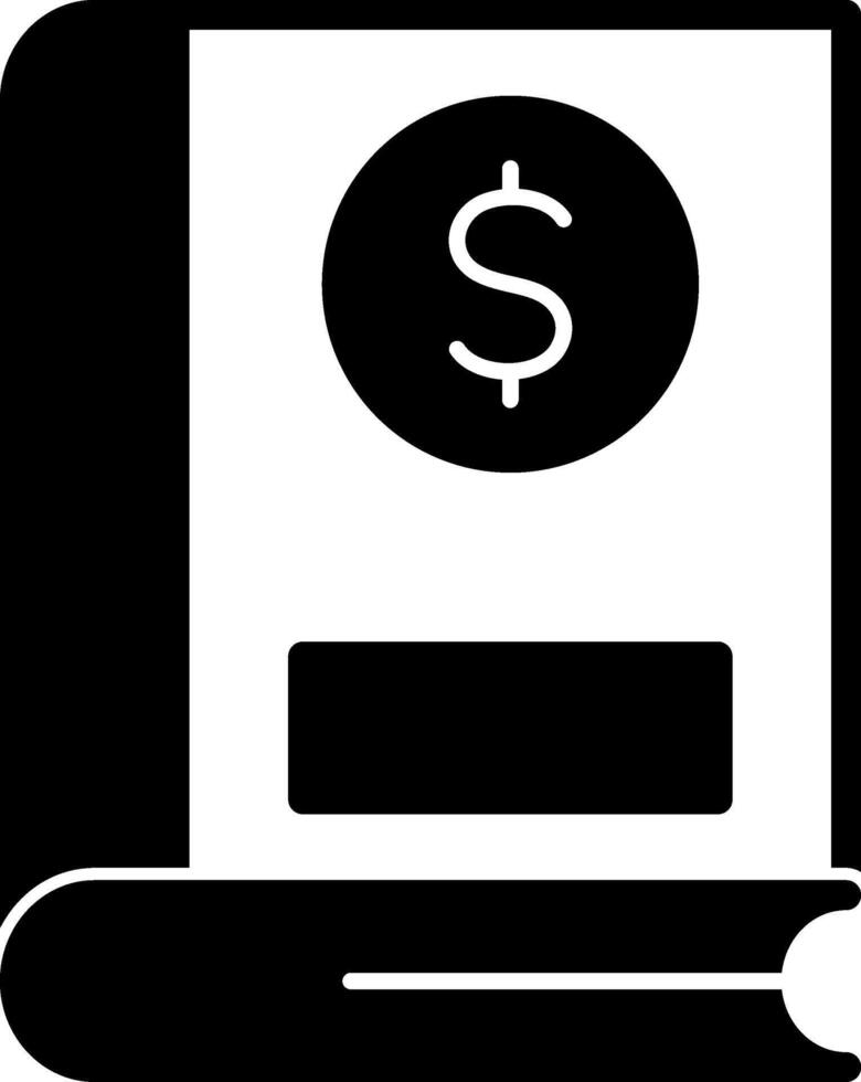 finance Glyph Icon vector