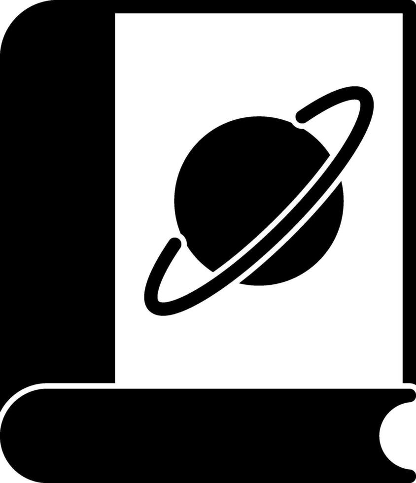 Book Glyph Icon vector