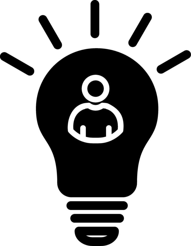 Idea Glyph Icon vector