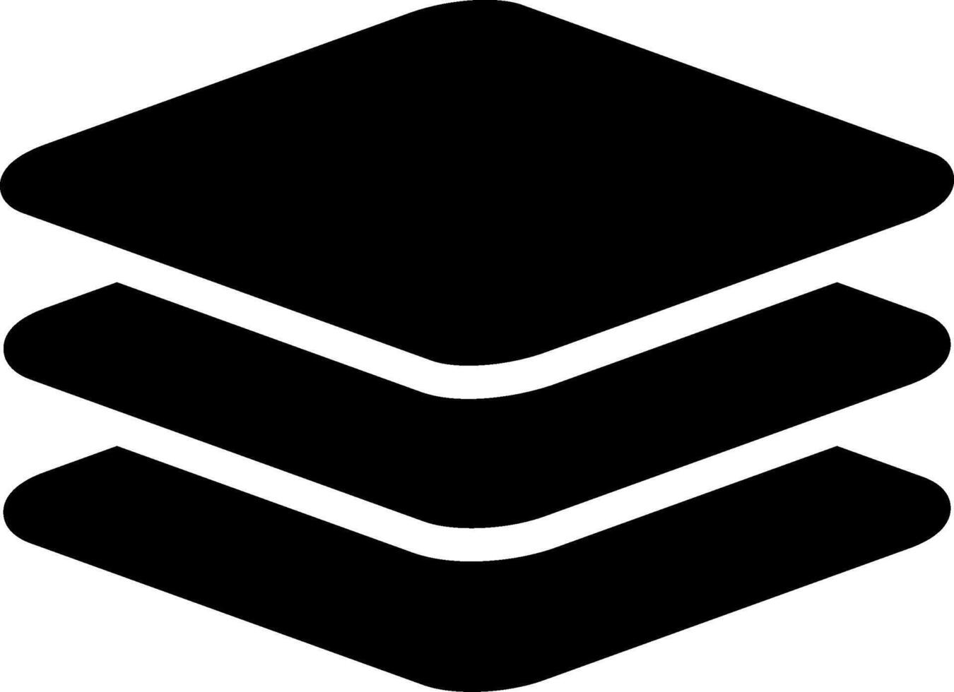 Layers Glyph Icon vector