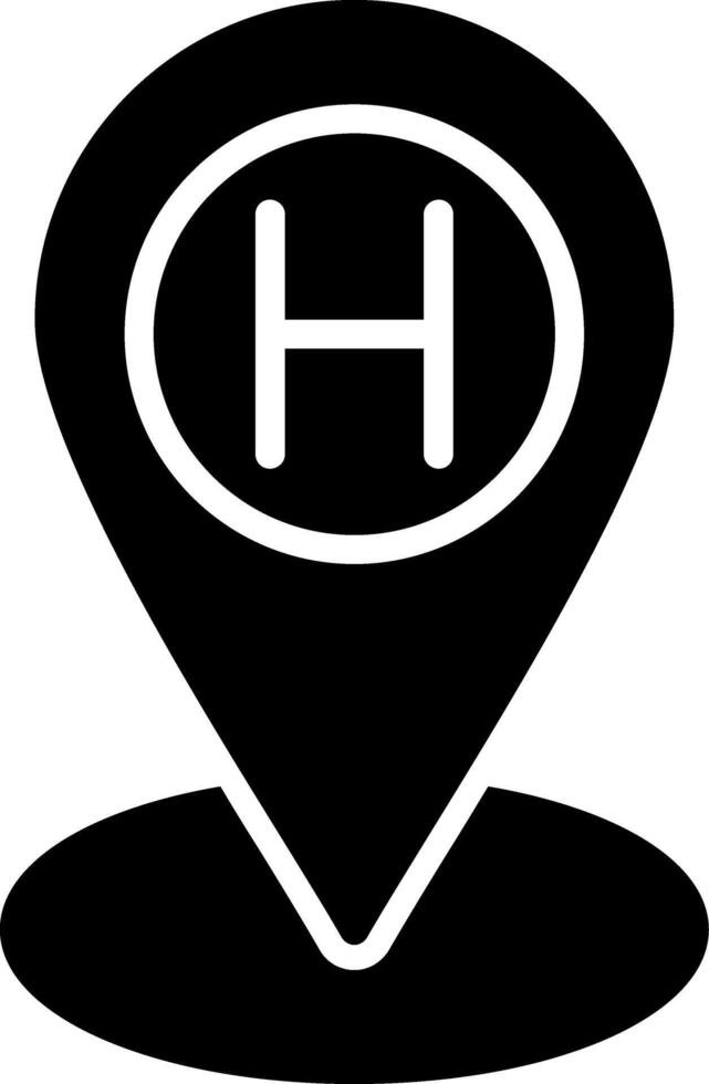 Location Glyph Icon vector