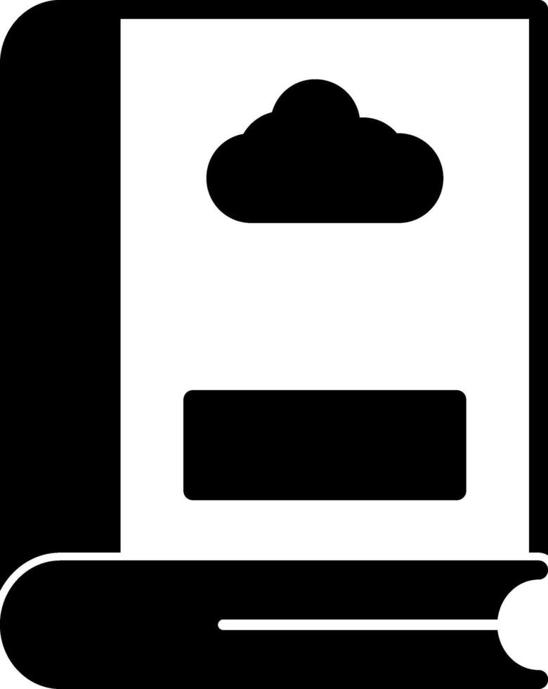 Cloud Glyph Icon vector