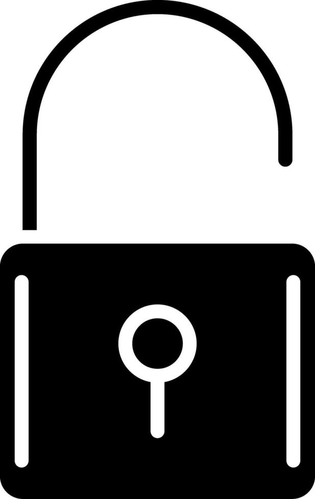 Opened Glyph Icon vector
