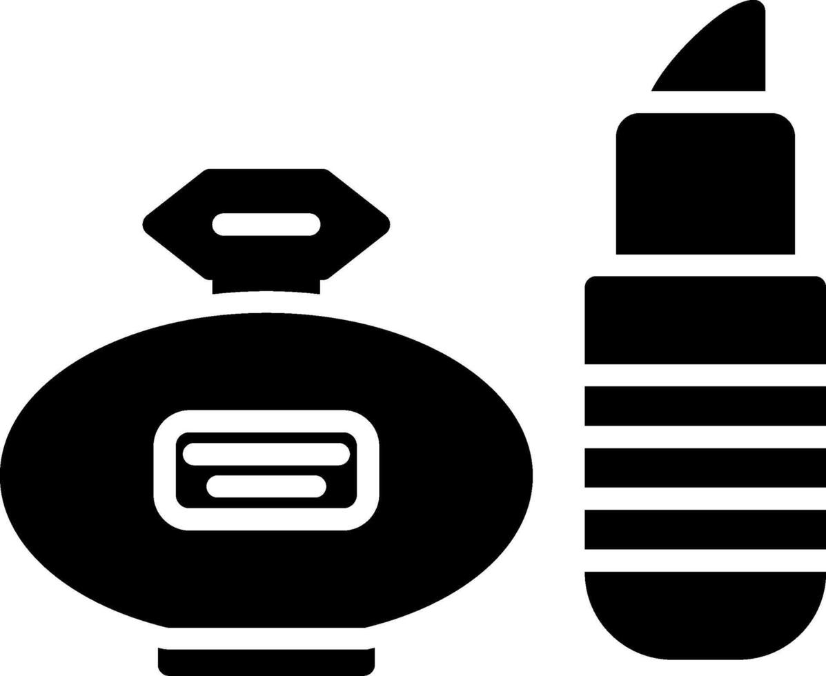 Make up Glyph Icon vector