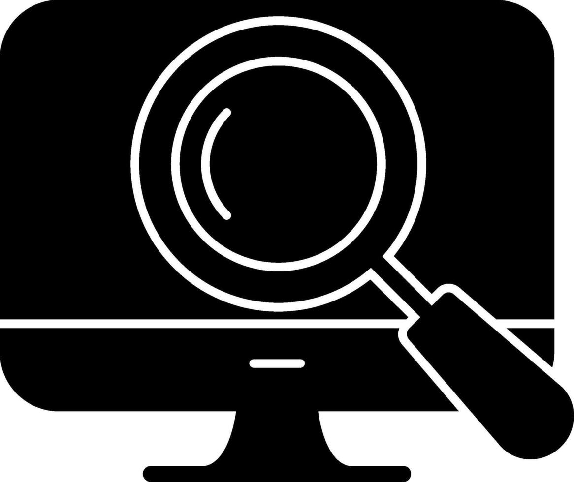 Search Glyph Icon vector