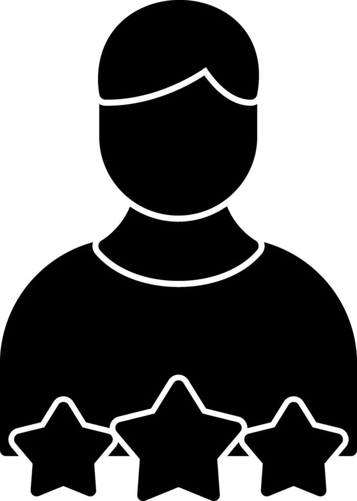 Role Model Glyph Icon vector