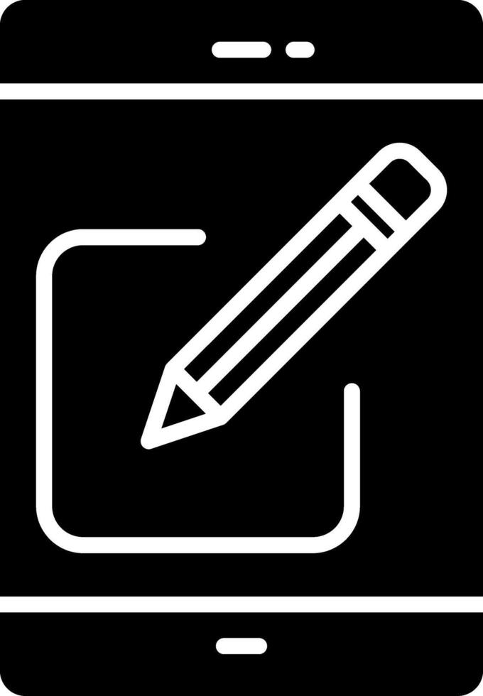 Editing Glyph Icon vector