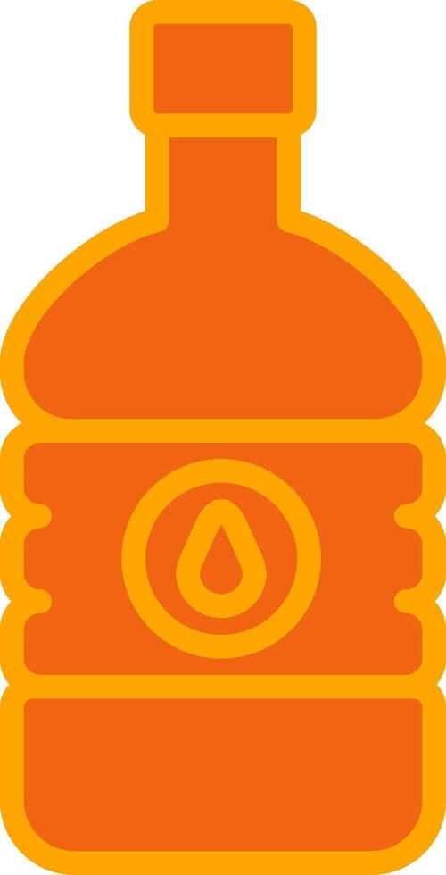 Mineral Water Oranage Filled Icon vector