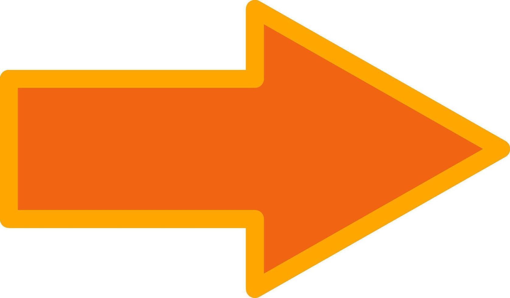 Go Oranage Filled Icon vector