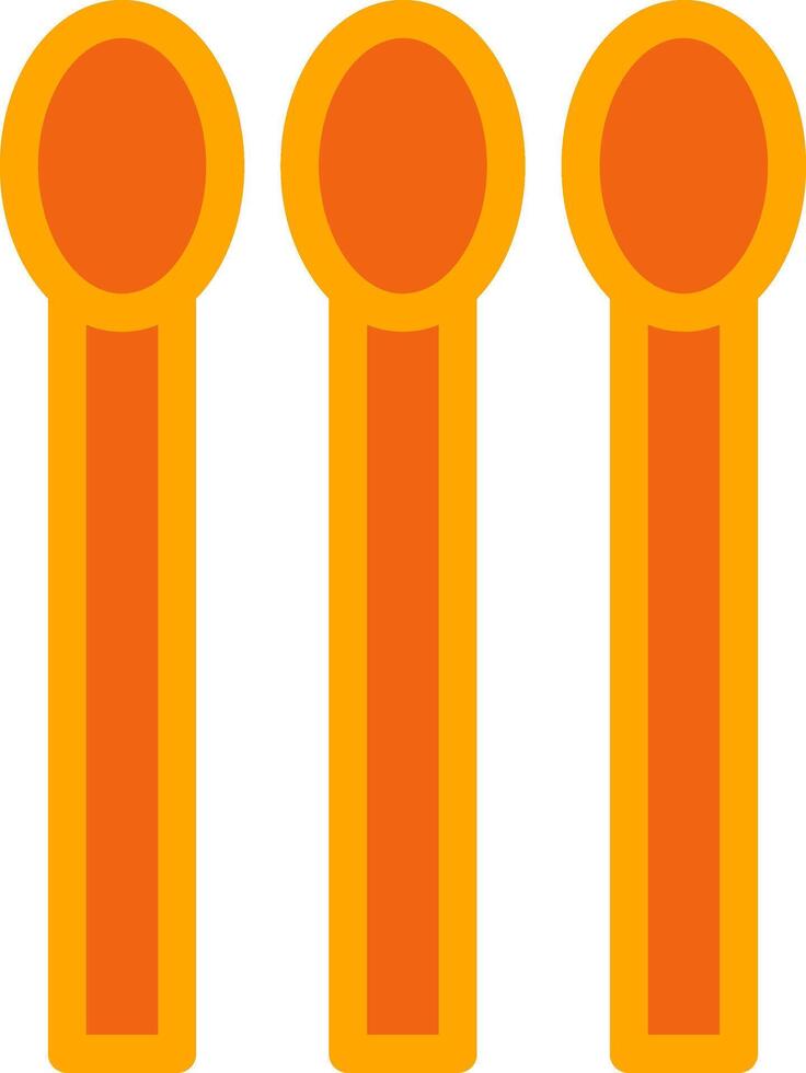 Match Oranage Filled Icon vector