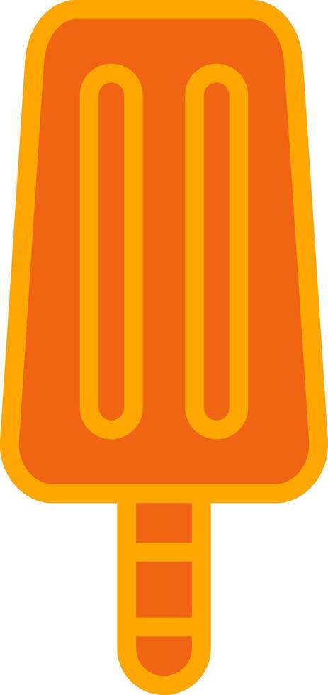 Ice Cream Oranage Filled Icon vector