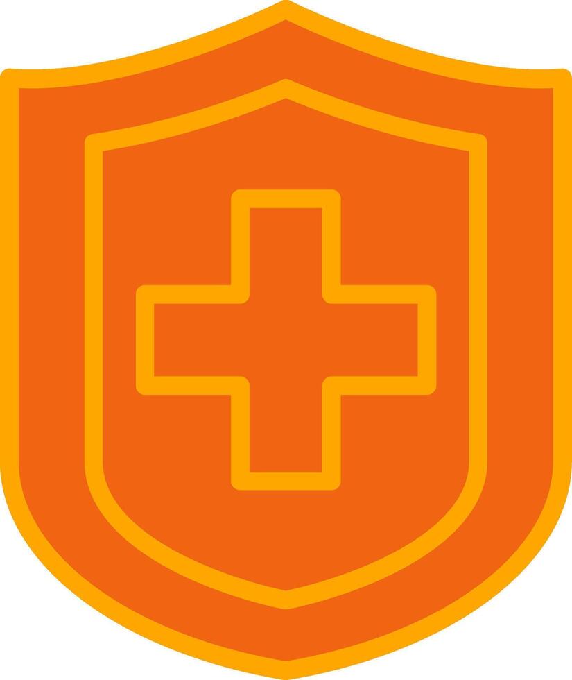 Safety Oranage Filled Icon vector