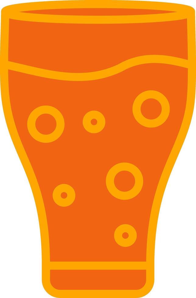 Orange Juice Oranage Filled Icon vector