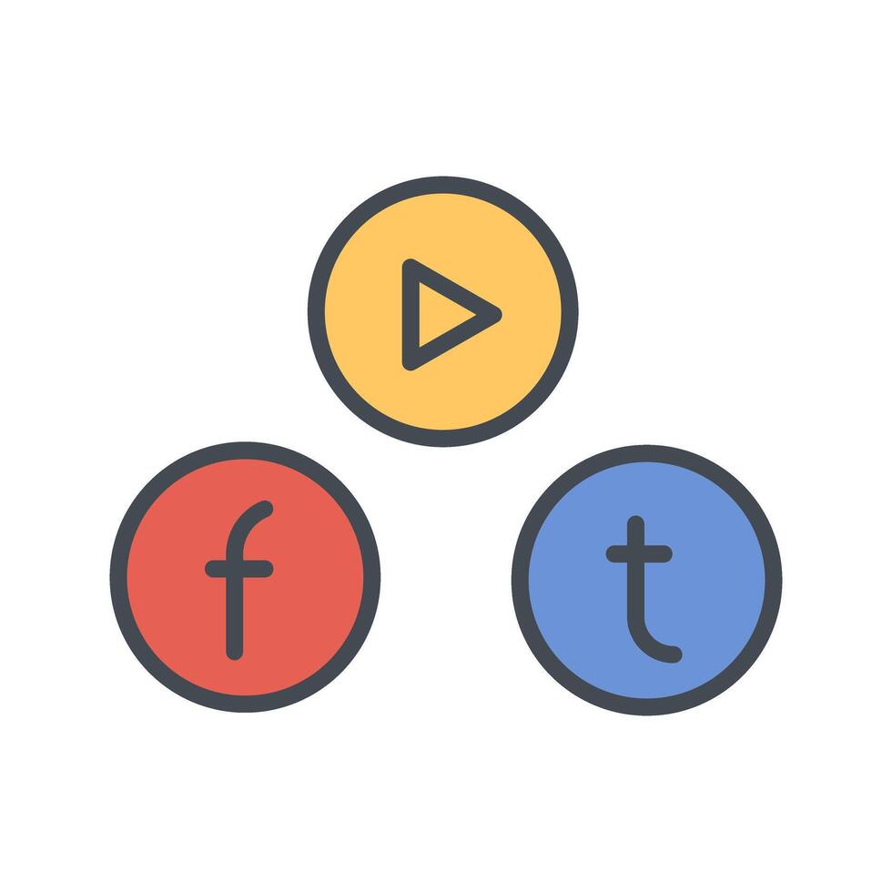 Social Media Icon Design vector