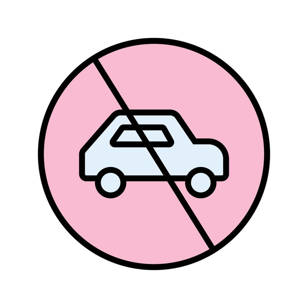 Prohibited Sign Icon Design vector