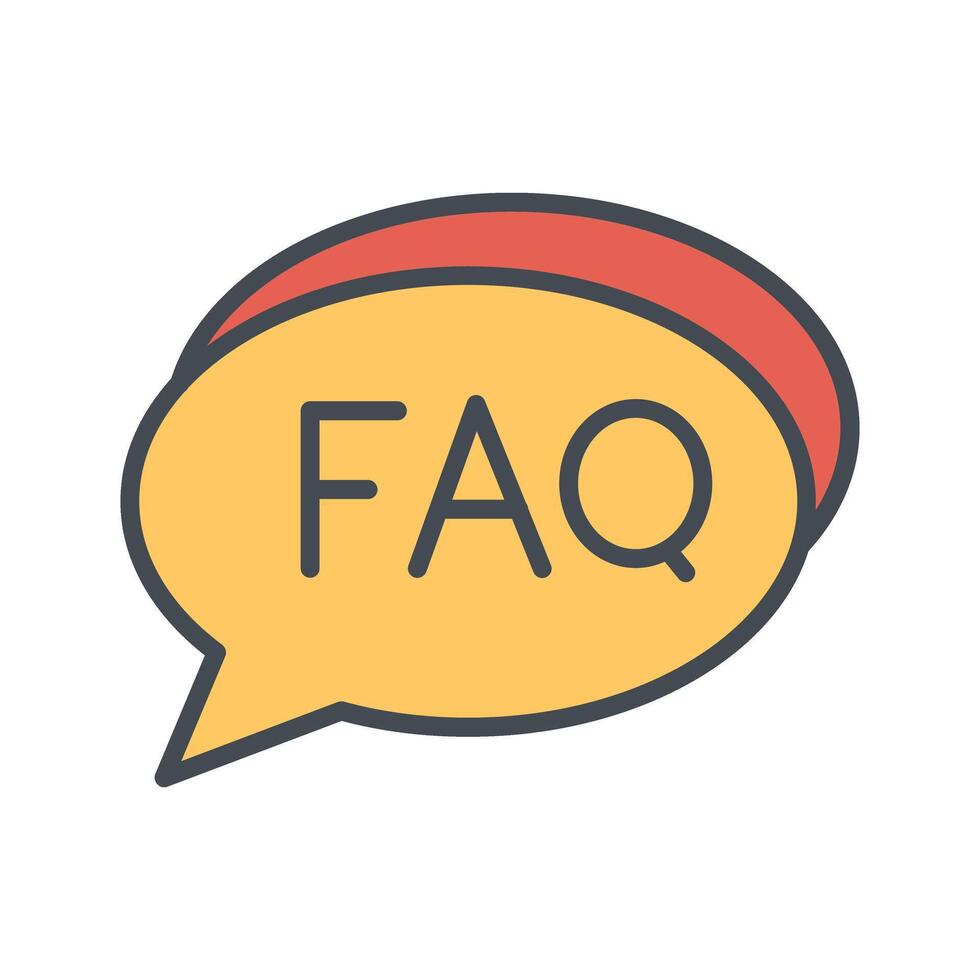 FAQ Section Icon Design vector