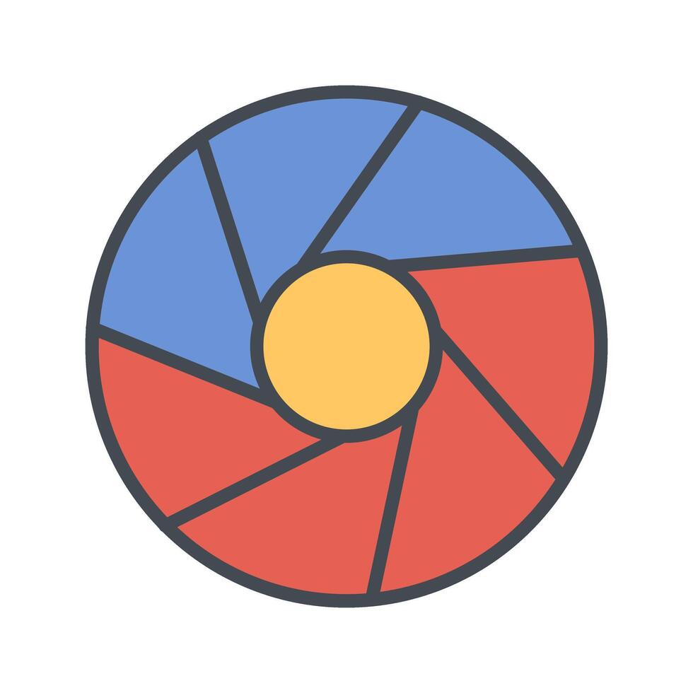 Aperture Artifacts Icon Design vector