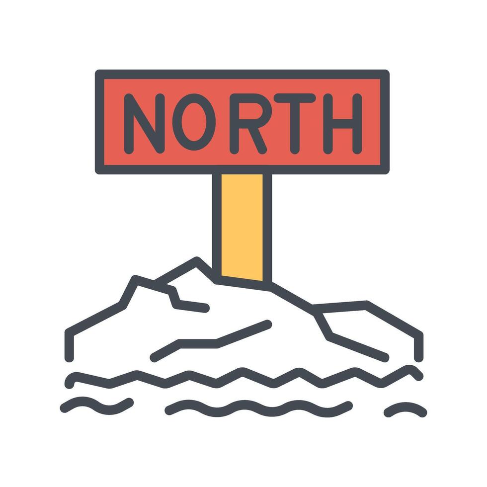 Northpole Icon Design vector
