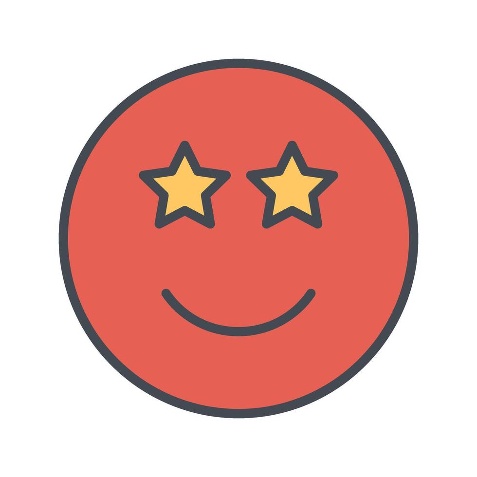 Star-Struck Icon Design vector
