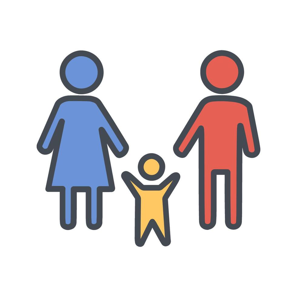 Family Photo Icon Design vector