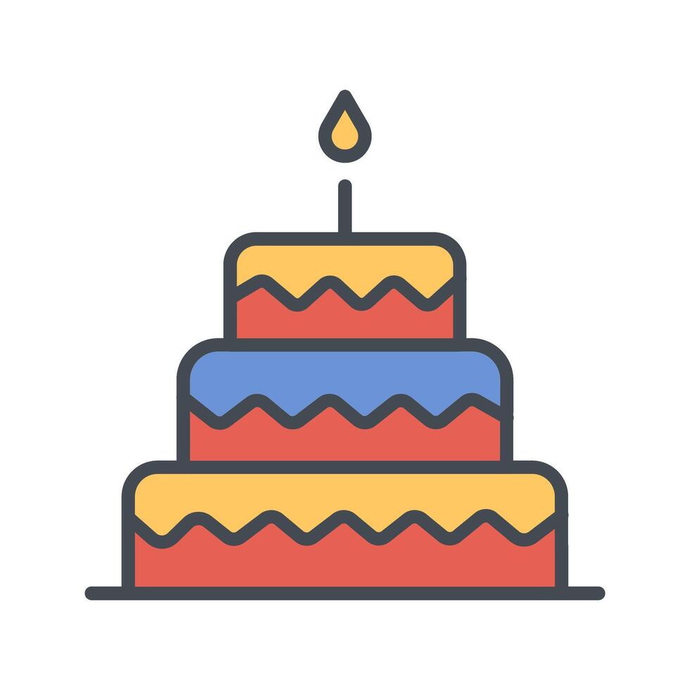 Cake Topper Icon Design vector