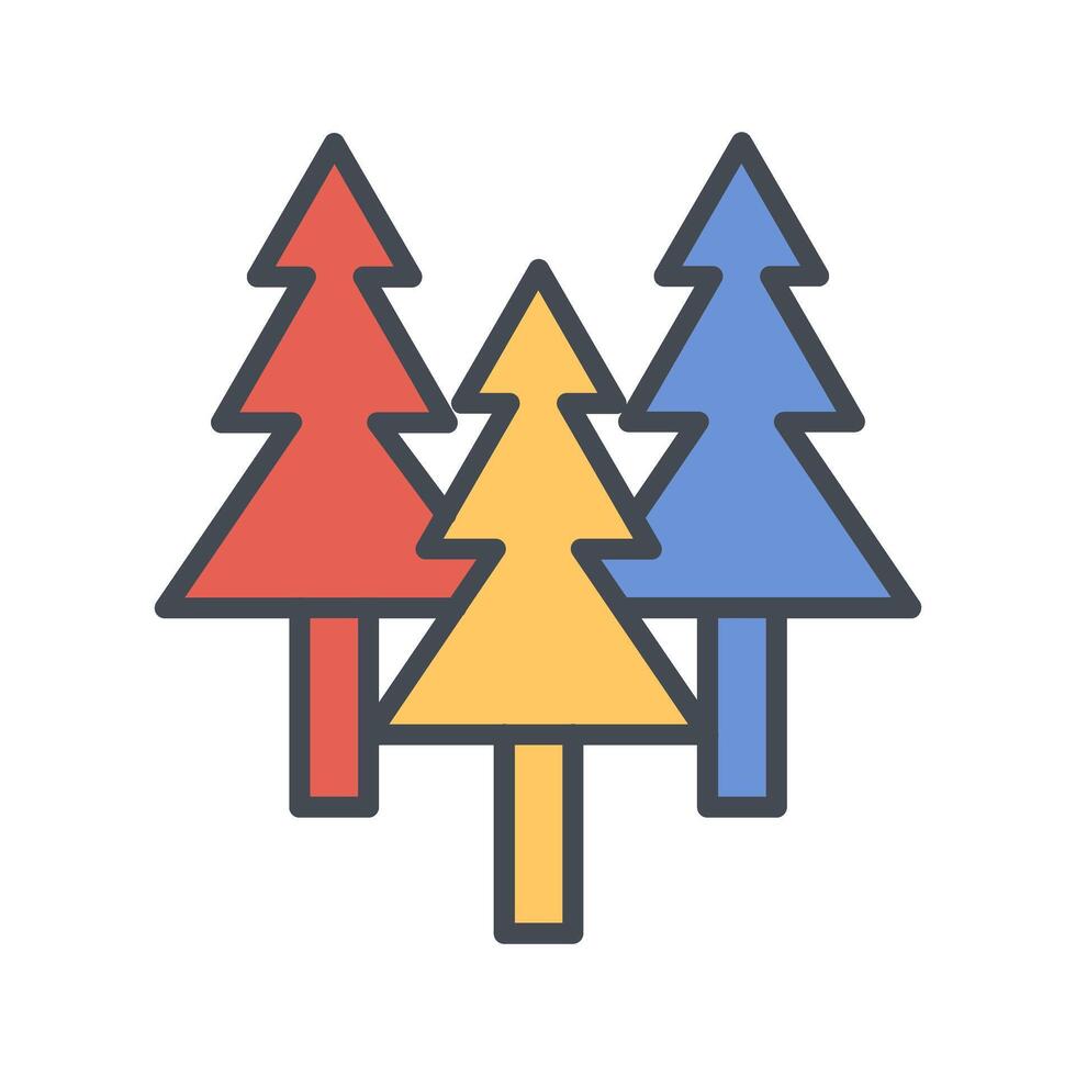 Evergreen Tree Icon Design vector