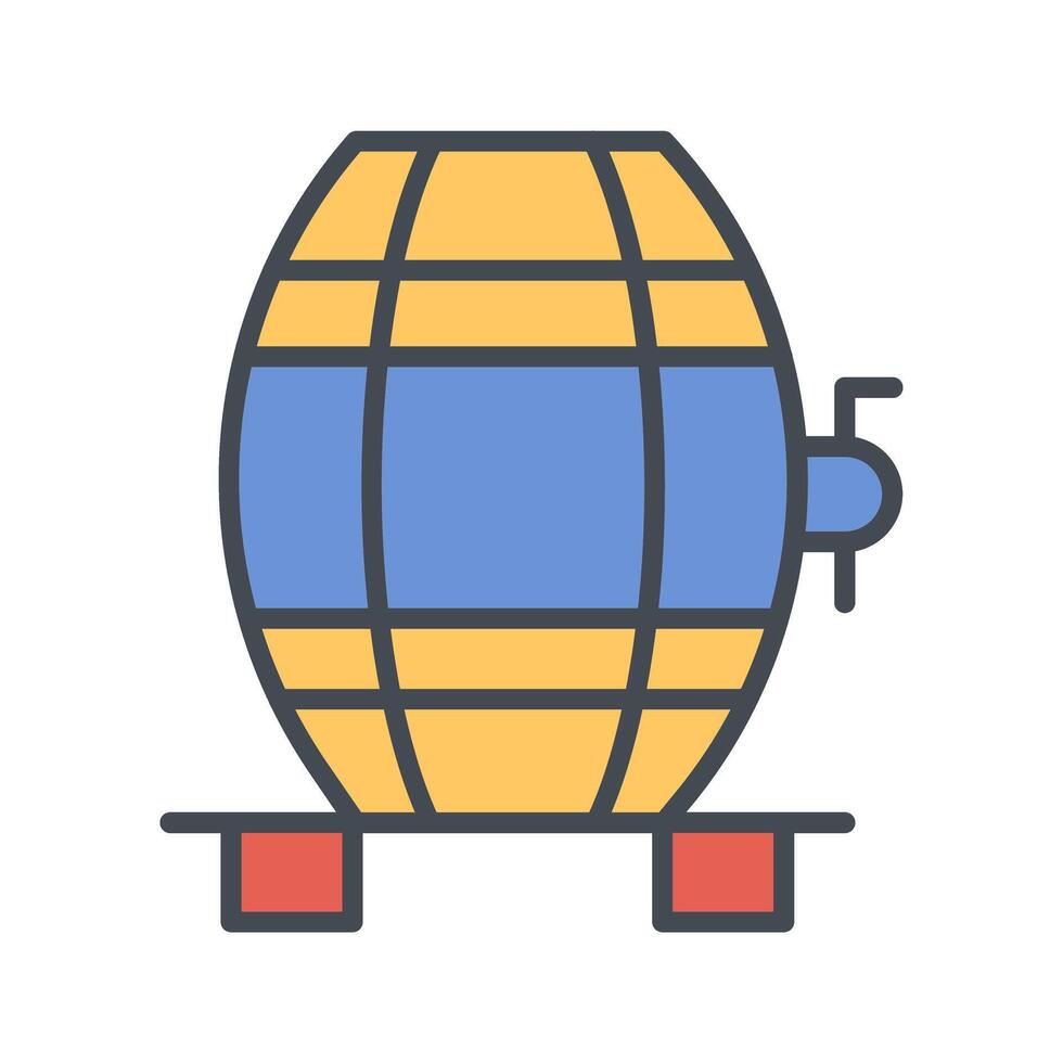 Wine Cask Icon Design vector