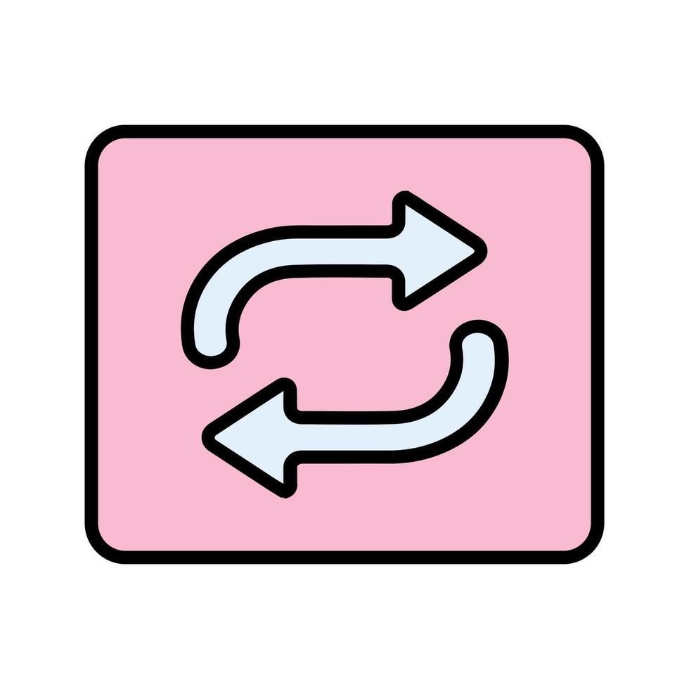 Repeat Button Icon Design vector