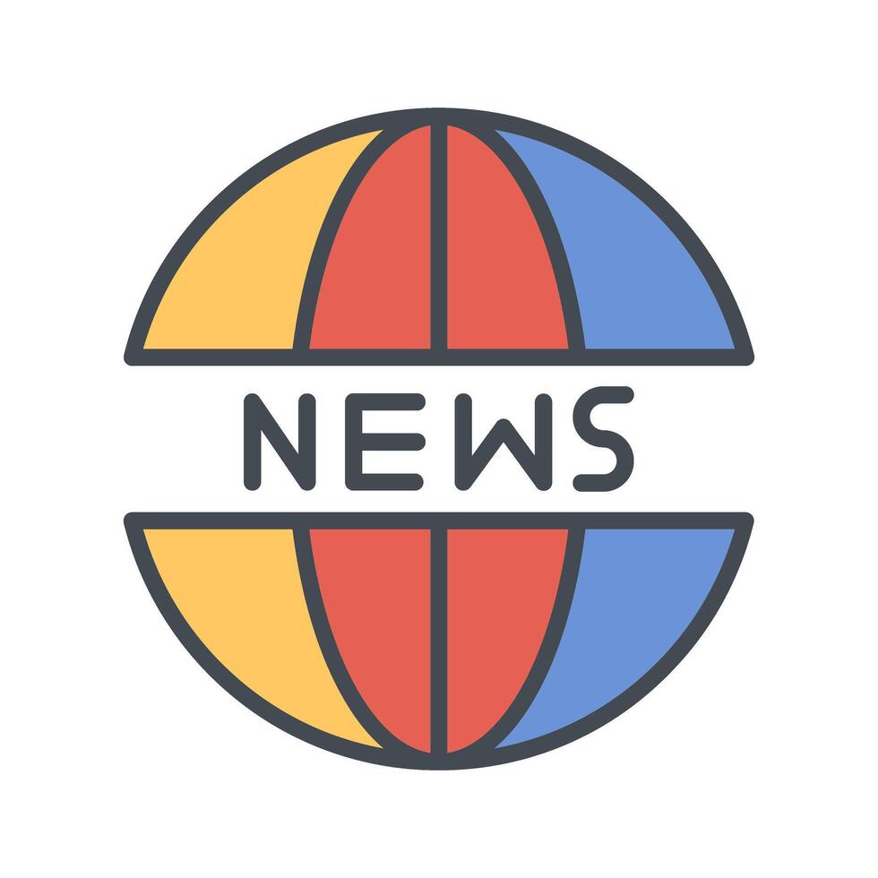 News Website Icon Design vector