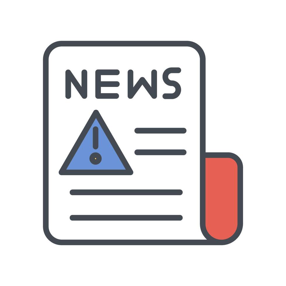 News Alert Icon Design vector