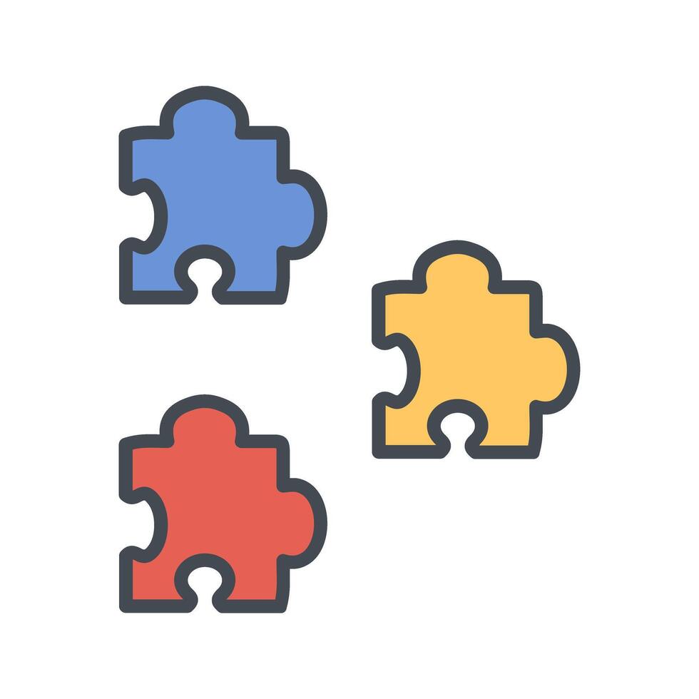 Puzzle Icon Design vector