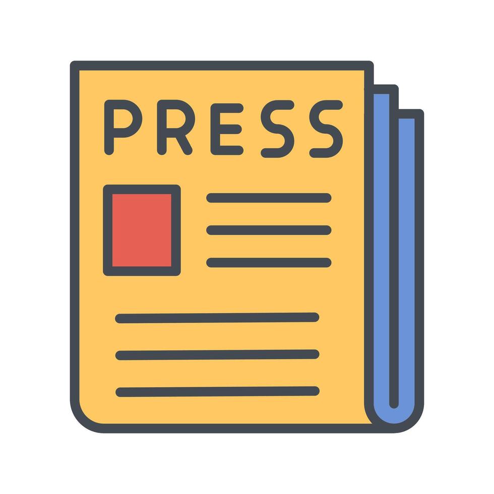 Press Release Icon Design vector