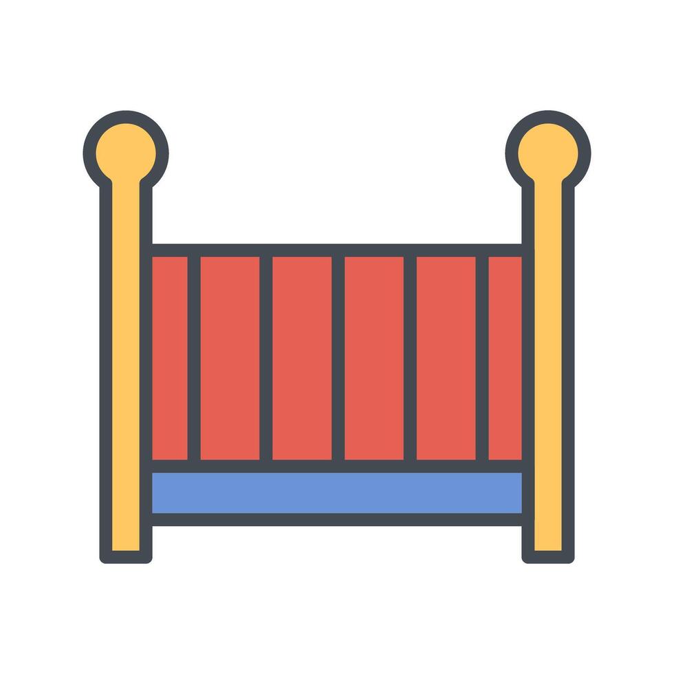Nursery Cots Icon Design vector