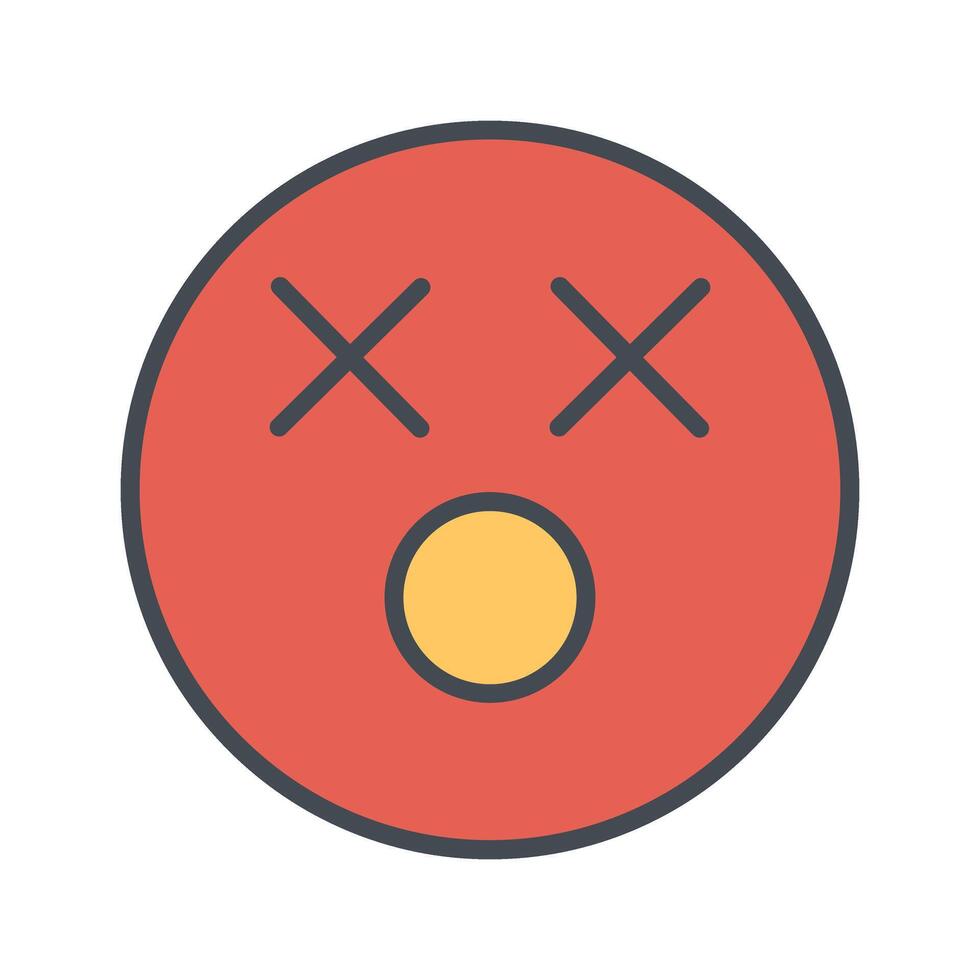 Dizzy Face Icon Design vector