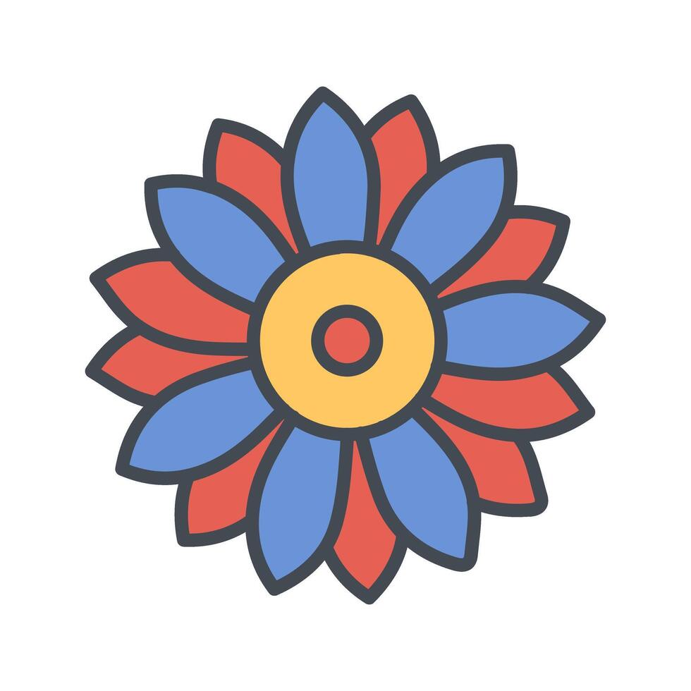 Floral Arrangement Icon Design vector