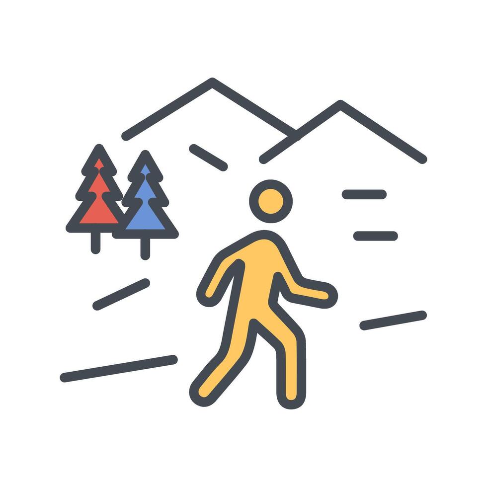 Nature Walk Icon Design vector