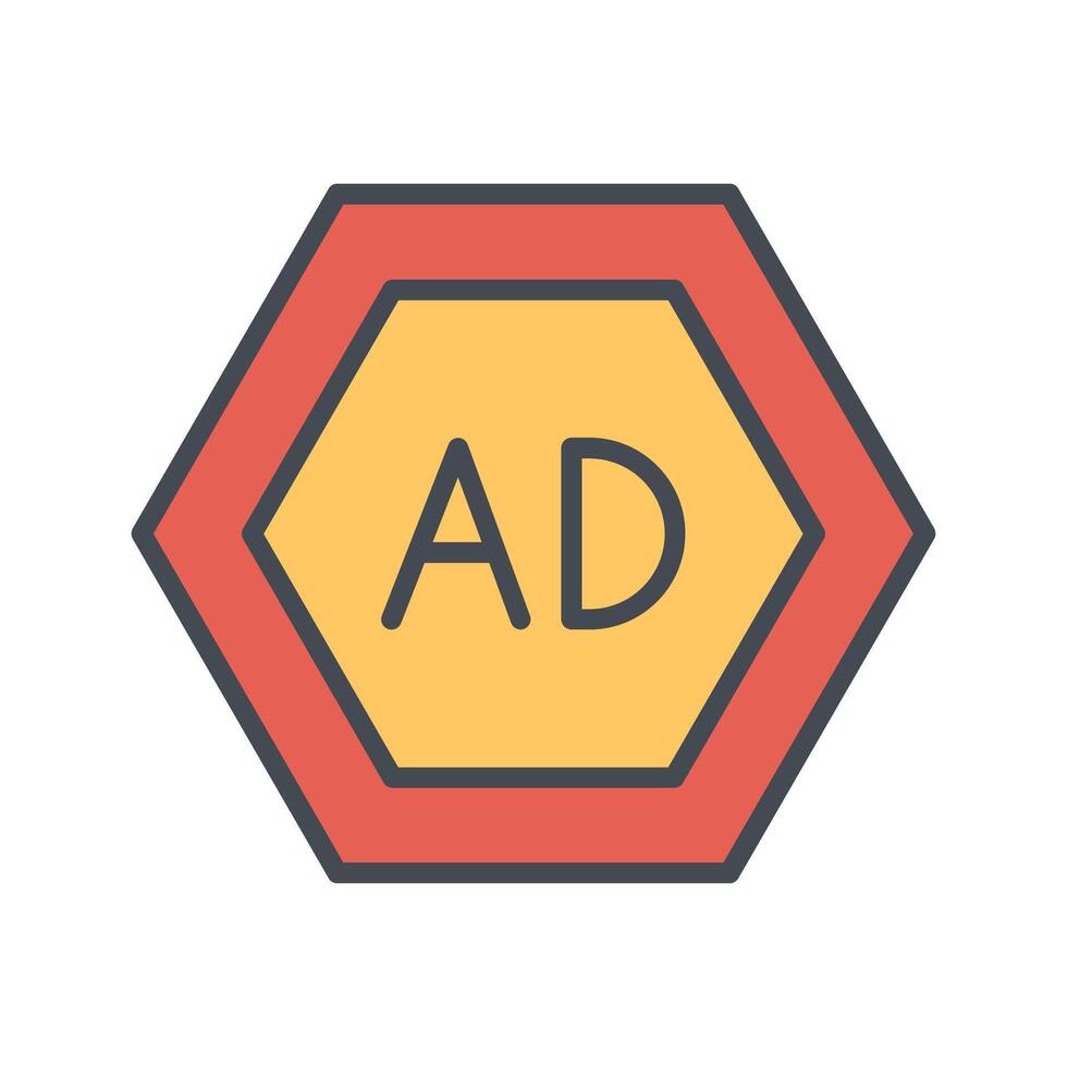 Ad Blocker Icon Design vector
