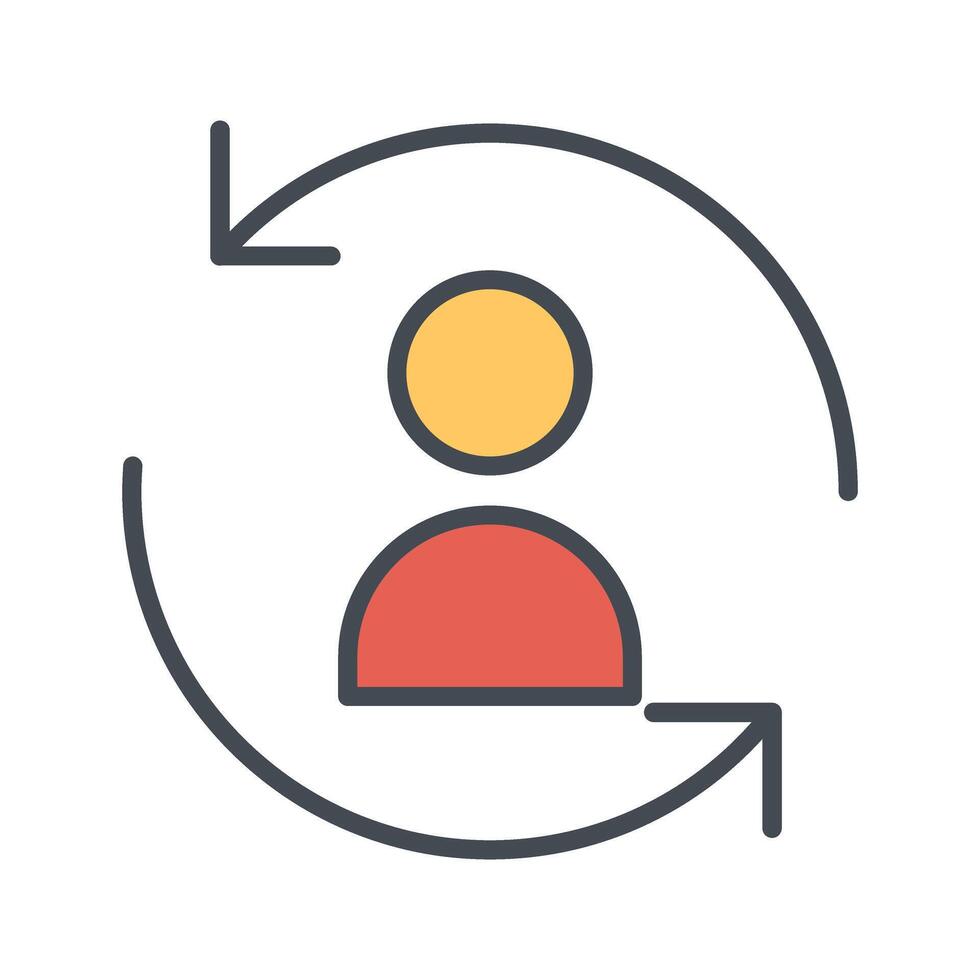 Retargeting Icon Design vector