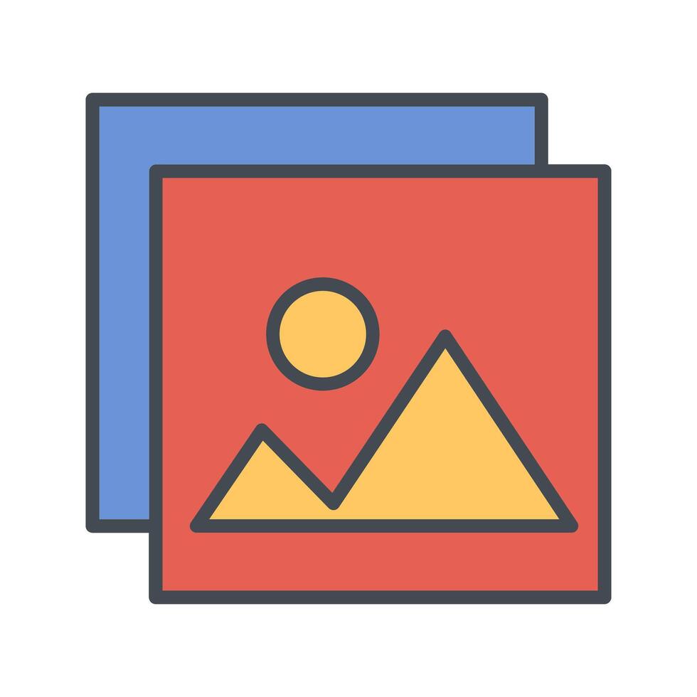 Photo Memories Icon Design vector