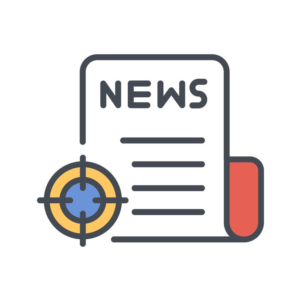 News Scoop Icon Design vector
