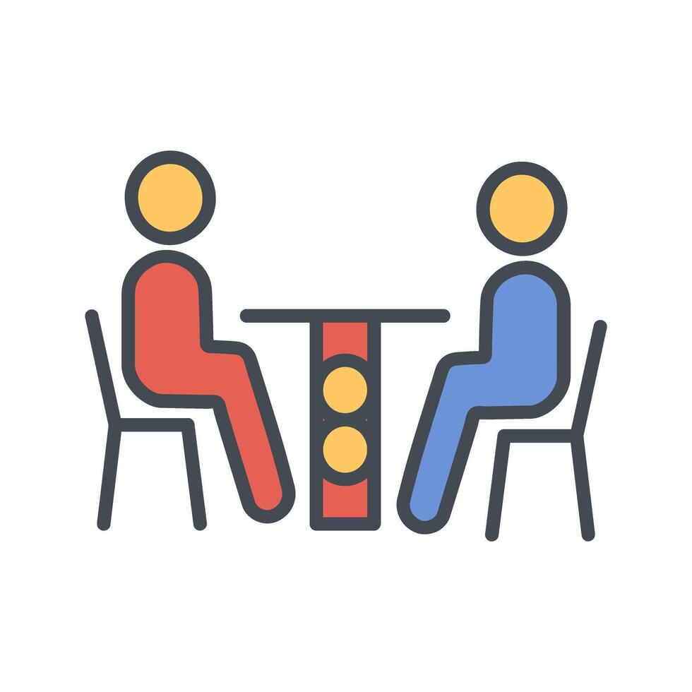 Family Dinner Icon Design vector