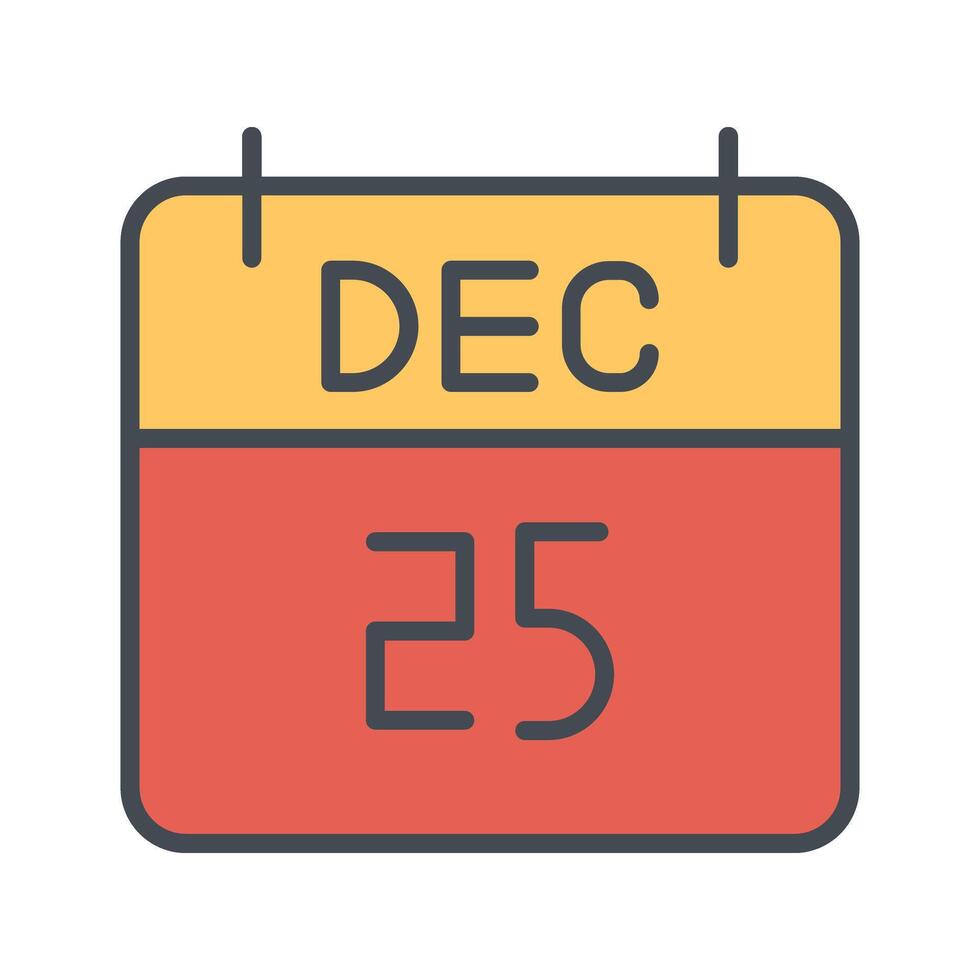 25 December Icon Design vector