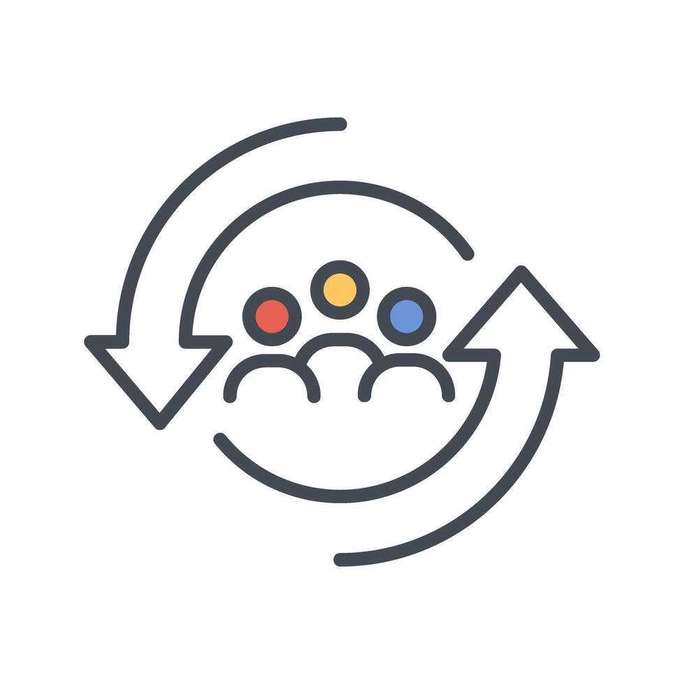 Career Change Icon Design vector