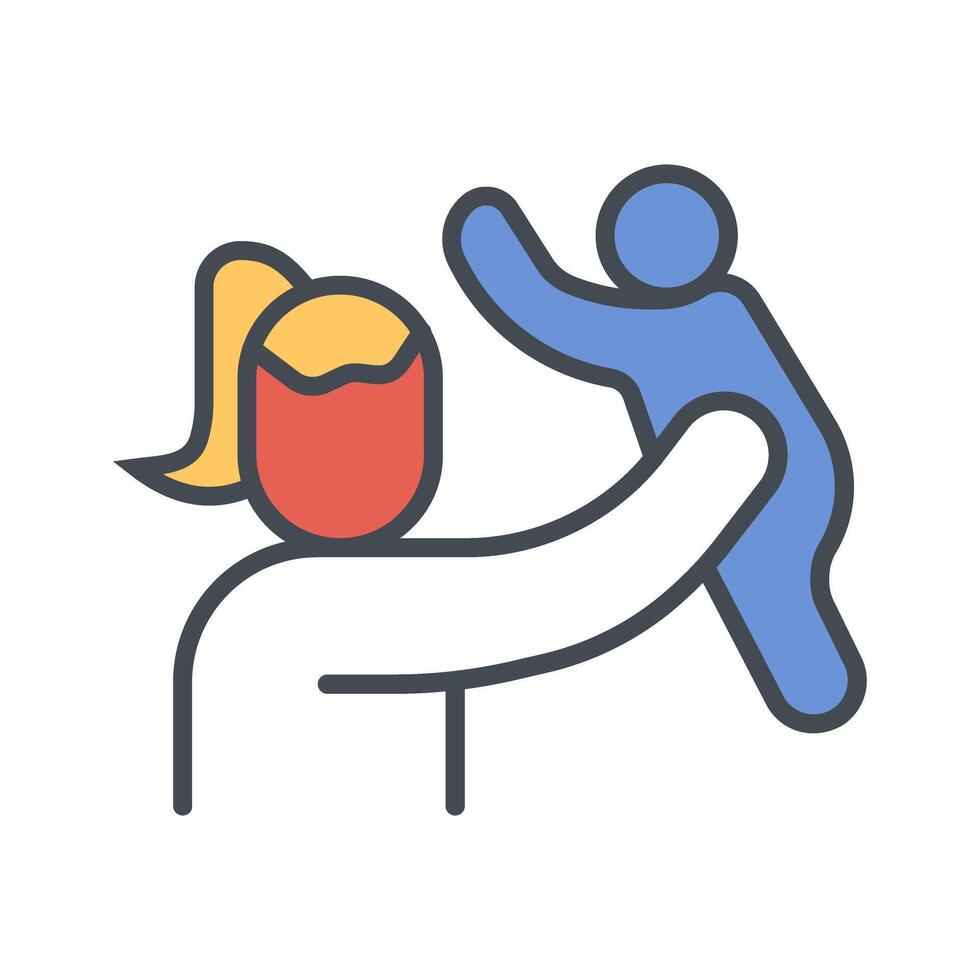 Mother and Son Icon Design vector