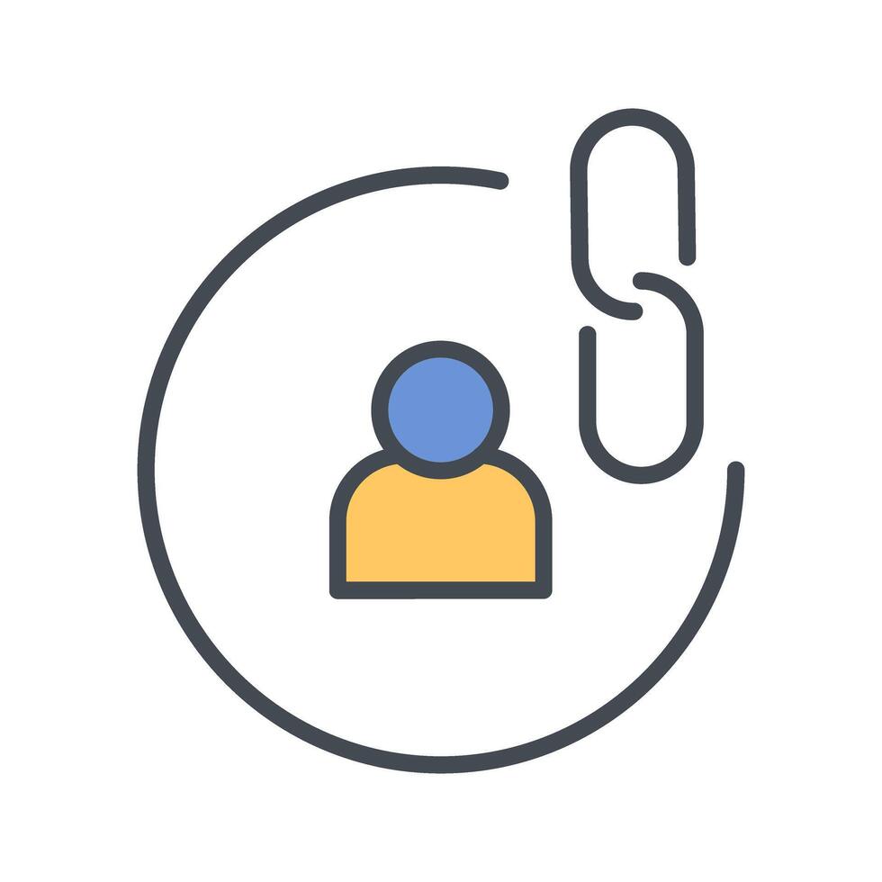 Contact Links Icon Design vector