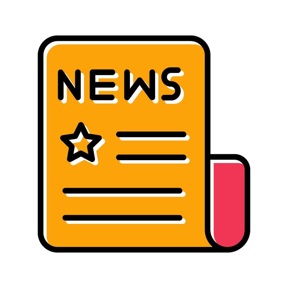 News Headlines Icon Design vector