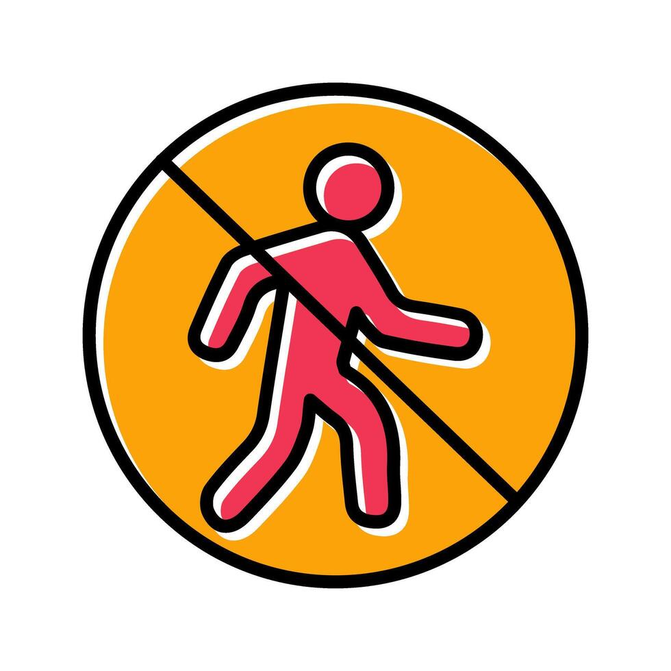 No Entry Sign Icon Design vector