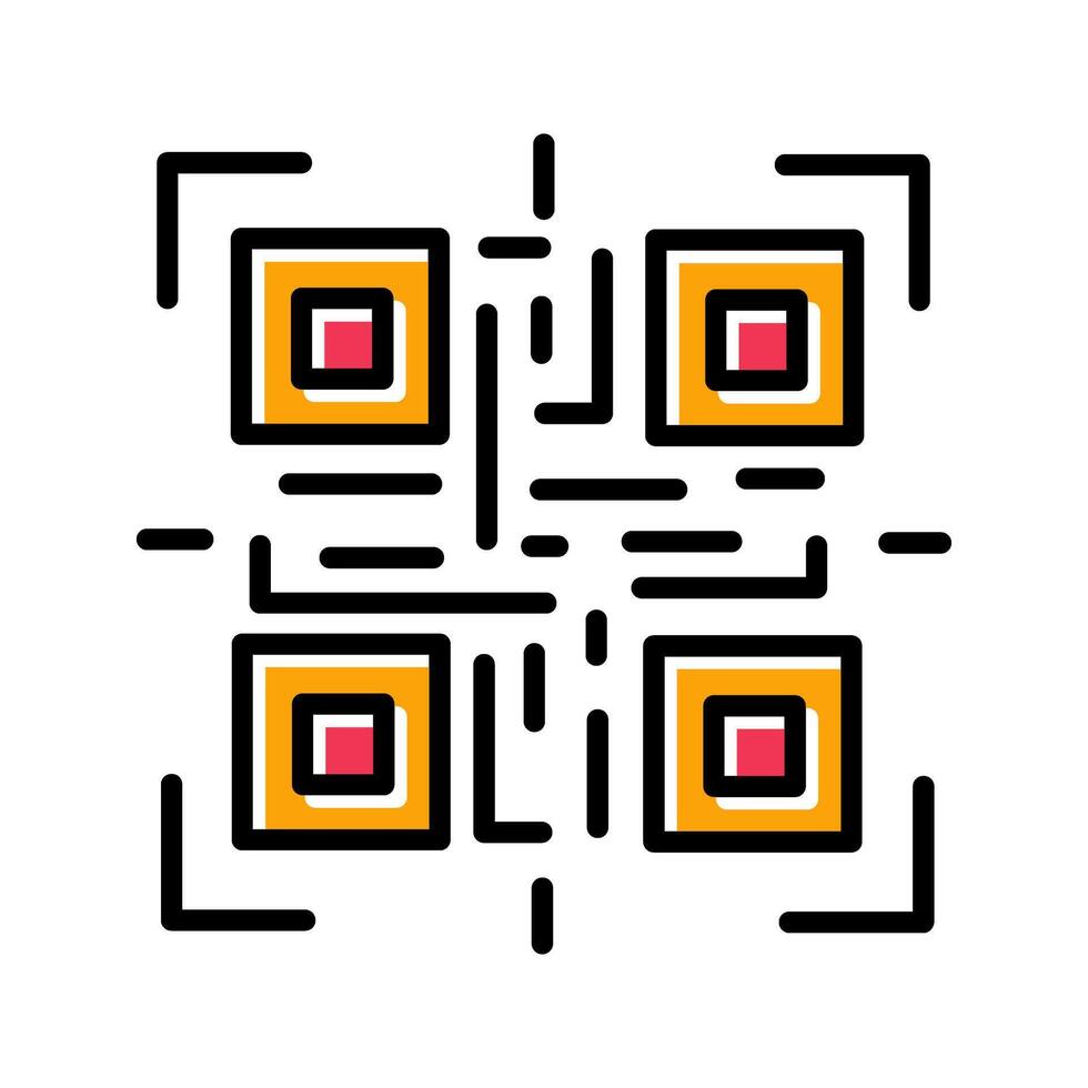QR Code Reader Icon Design vector